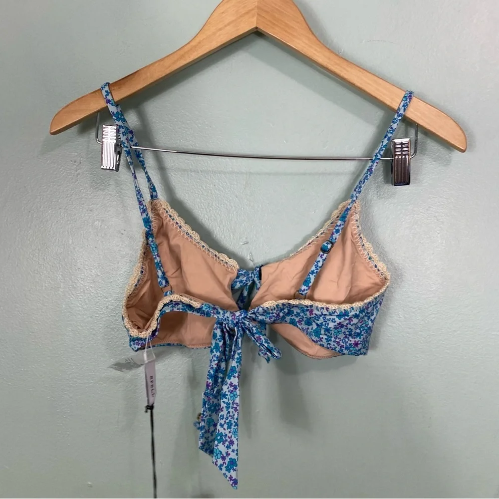 SPELL Love Jetty Scoop Top Blue Nirvana Medium‎ Floral